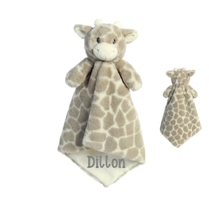 Personalized Lovey, Baby Security Blanket, Animal Lovie Baby Shower Gift