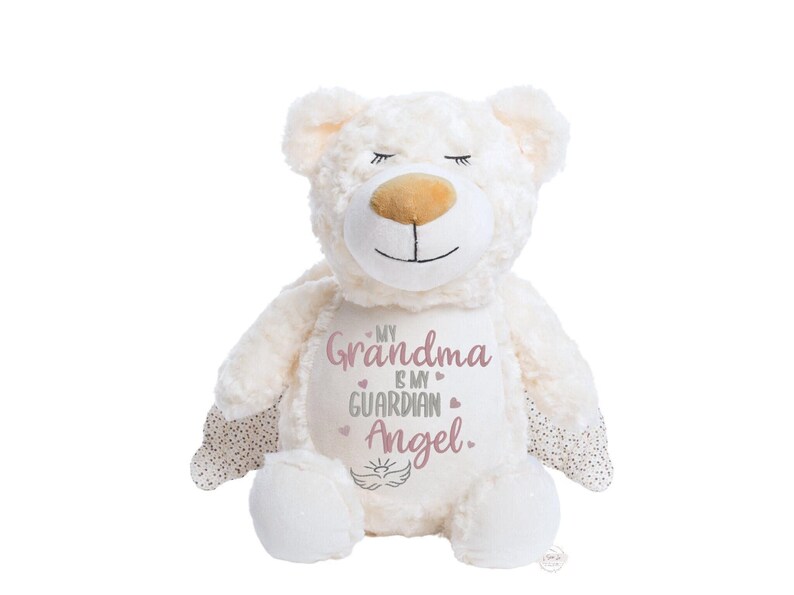 Personalized Memorial Stuffed Animal: Grandma Guardian Angel Sympathy Gift image 7