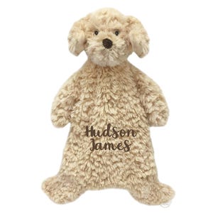 Personalized Dog Lovey Blanket, Mon Ami Bentley Dog Security Blankie Lovey, Baby Gift, Baby Security Blanket