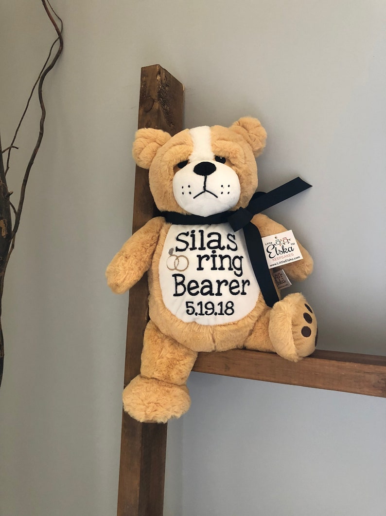 embroidered birth announcement stuffed animals