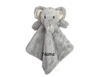 Personalized Elephant Lovey, Baby Gift, Security Lovey Blanket, Personalized Baby Shower Gift