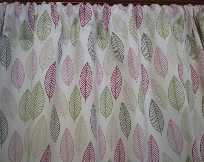 Cranberry Cafe Curtain 14 18 Red Blue Mustard Etsy