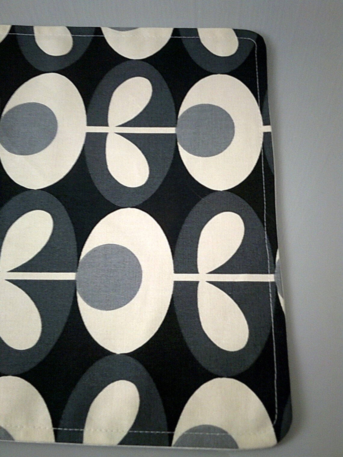 Orla Kiely Table Runner Oval Flower Cool Gray Funky Retro and Etsy