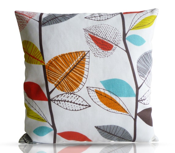 Big 18 20 22 Orange Euro Sham Blue Grey Etsy