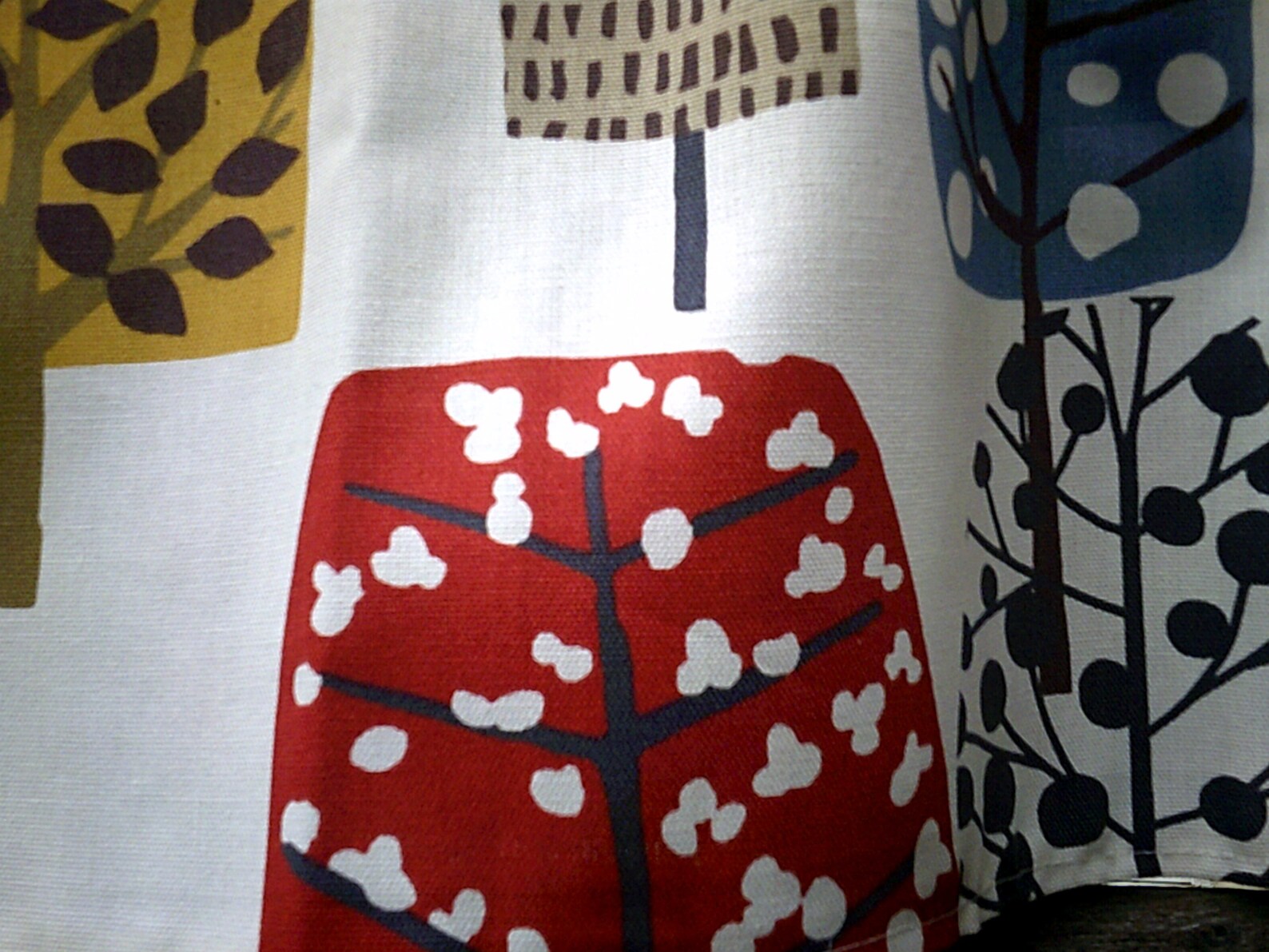 Cranberry Cafe Curtain 14 18 Red Blue Mustard Etsy