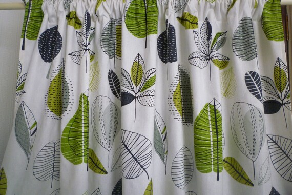 Custom Curtains 54 X 30 Curtain Panel Valance Lime Green Etsy