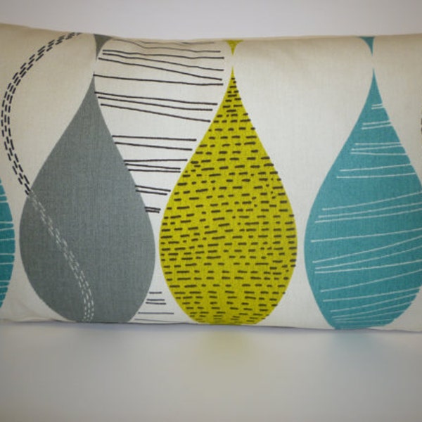 Teal Lumbar Pillow Etsy