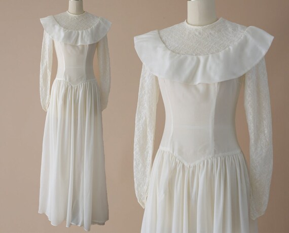parachute silk wedding dress