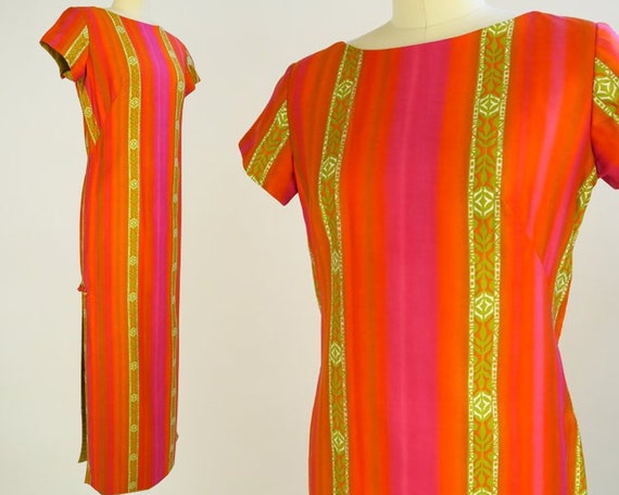 STAN HICKS Hawaiian Dress / 1960s Vintage Tiki Dre