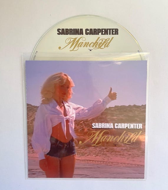 Sabrina Carpenter - Manchild Promo CD | 5 Tracks - Etsy UK