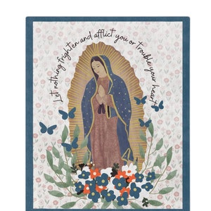 Catholic gift for Women Marian Throw Blanket - Catholic Blanket Catholic Home Catholic Mom gift Catholic family