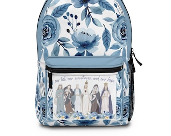 Catholic Gift Marian Backpack Hail Holy Queen, Catholic teen  Catholic mom Confirmation gift, Catholic Teacher Catholic school, Catholic Kid