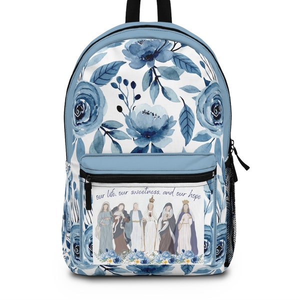 Catholic Gift Marian Backpack Hail Holy Queen, Catholic teen  Catholic mom Confirmation gift, Catholic Teacher Catholic school, Catholic Kid