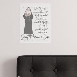 Printed Catholic Art | St. Marianne Cope | Catholic Decor | 3 Sizes, Saint Print, Catholic Art, Sacred Art, Catholic Gift, Religious Art
