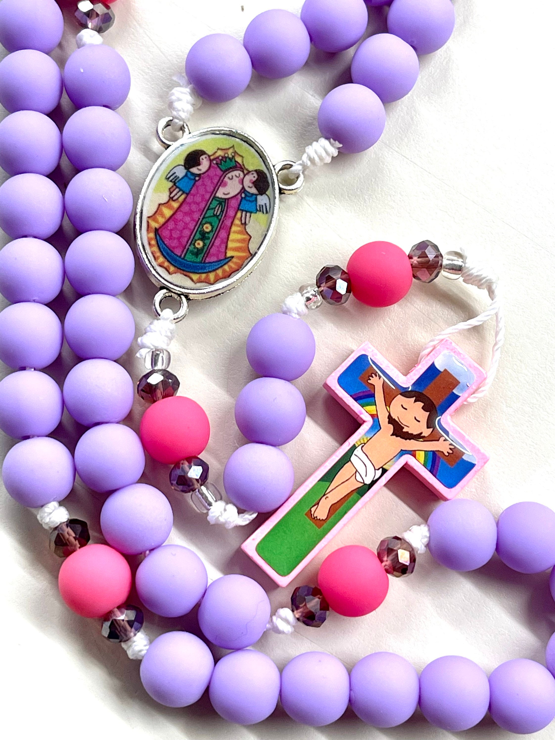 Chapelet Catholique En Silicone Coloré - Pour Enfants, Cadeau Communion, Confirmation - 2
