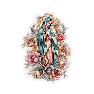 Lady of Guadalupe Sticker, Catholic gift, Catholic gift for her, Catholic sticker, Mary sticker, Virgen Guadalupe Catholic mom Catholic teen