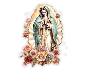 Lady von Guadalupe Aufkleber, katholisches Geschenk, katholischer Lehrer, katholische Mutter, katholische Mutter, katholische Mutter, katholische Teenager Geschenk für Priester,