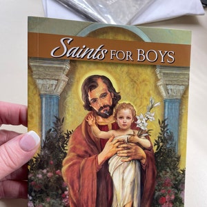 Saints for Boys Book with Full Color pictures and Stories about saints for children | Catholic Book Catholic gift | Catholic kid
