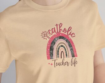 Catholic Teacher Life shirt Catholic teacher shirt Christian teacher Catholic school Christian educator Sunday school PSR, Catholic educator