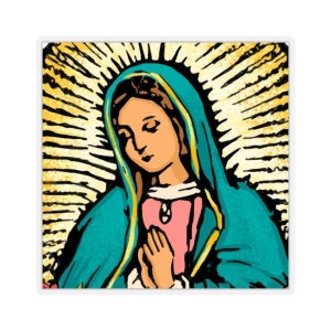Lady of Guadalupe Aufkleber katholischer Aufkleber, katholisches Geschenk, katholisches Muttergeschenk, katholisches Lehrergeschenk, religiöser Aufkleber, katholischer Teenager