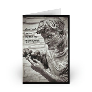 San Francisco de Asís NoteCard / Regalo de Pascua / Tarjeta religiosa / Impresión de arte religioso, fotografía de Italia / Arte católico / Arte sacro, Católico