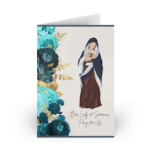 Tarjetas de Nuestra Señora de los Dolores / Tarjeta de Notas Católica Estacionaria / Regalo Católico para Mujeres / Mamá Católica / Estacionaria Católica / Día de las Madres