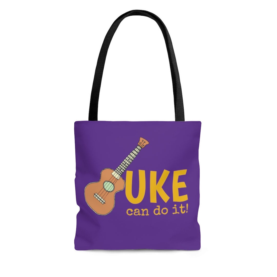 Purple Ukulele Tote Bag Etsy