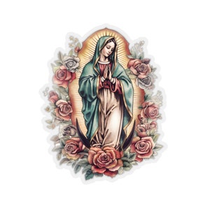 Lady of Guadalupe Sticker, Catholic gift, Catholic teacher, Catholic mom, Catholic mother, Catholic sticker, Catholic teen, Catholic woman