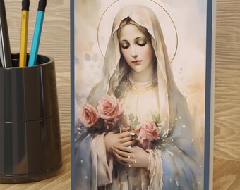 Katholiken Geschenk Grußkarten | Katholische Karte für Frauen | Katholische Mutter | Katholische Briefpapier | Katholische Mutter RCIA