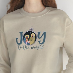 JOY to the World SweatShirt Catholic shirt, Catholic gift, Catholic mom, Catholic teen gift for priest Catholic gift for her