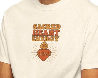 Sacred Heart Energy Shirt, katholisches Shirt, christliches Shirt, katholisches Muttergeschenk, VBS Lehrer, katholisches Geschenk für sie, katholischer Teenager