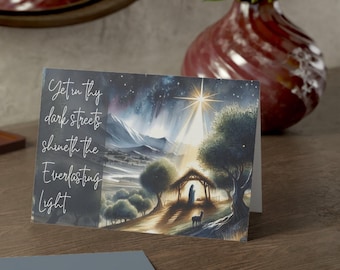 Kerstwenskaarten (10, 30 en 50 stuks), christelijke kerstkaarten, katholieke kerstkaarten, katholieke kaart Katholiek cadeau voor haar