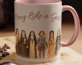 Taza de Santa, Taza Católica, Regalo para Mamá Católica, Regalo Católico, Taza Católica para Madre Católica, Maestra Católica, Adolescente Católica, Confirmación