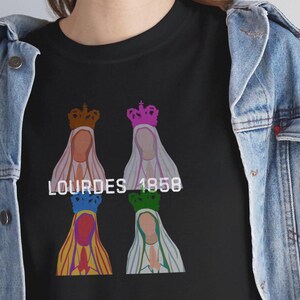Lady of Lourdes shirt, Catholic shirt, Catholic mom shirt, Gift for priest, Catholic gift for her, Gift for Catholic, Catholic mom RCIA gift