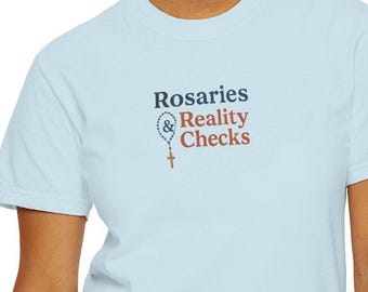 Camiseta de rosario, camiseta católica para madre adolescente, camiseta de mamá católica, regalo para mamá católica, maestra de VBS, regalo católico para ella, mamá adolescente católica