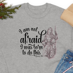 Joan of Arc Sweatshirt, katholisches Hemd, katholisches Geschenk, katholische Geschenkfrauen, Muthemd-Heiliges Hemd katholisches Mutterhemd katholisches Geschenk