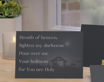 Kerstwenskaarten (10, 30 en 50 stuks), christelijke kerstkaarten, katholieke kerstkaarten, katholiek kaartje Katholiek cadeau voor haar