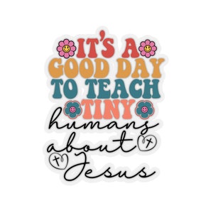 Catholic Teacher Sticker, Catholic Teacher Gift, Back to School, Teacher Vinyl Sticker, Catholic School Catholic sticker, Teacher Planner