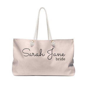 Bride Gift Weekender Bag, Bride Purse Bride Bag for Wedding Catholic Bride Bachelorette Bride Wedding Gift Shower Gift for Bride Honeymoon