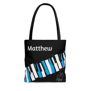 Personalized Piano Bag, Piano Teacher Gift, Music Tote Bag, Music Bag, Piano lover Gift, Music Teacher Gift, Music Lover gift, Piano Student