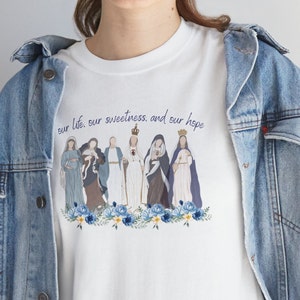 Catholic Gift, Marian Shirt, Hail Holy Queen, Catholic shirt, Catholic mom, Catholic gift for her, Catholic woman, Lady of Guadalupe, Virgen