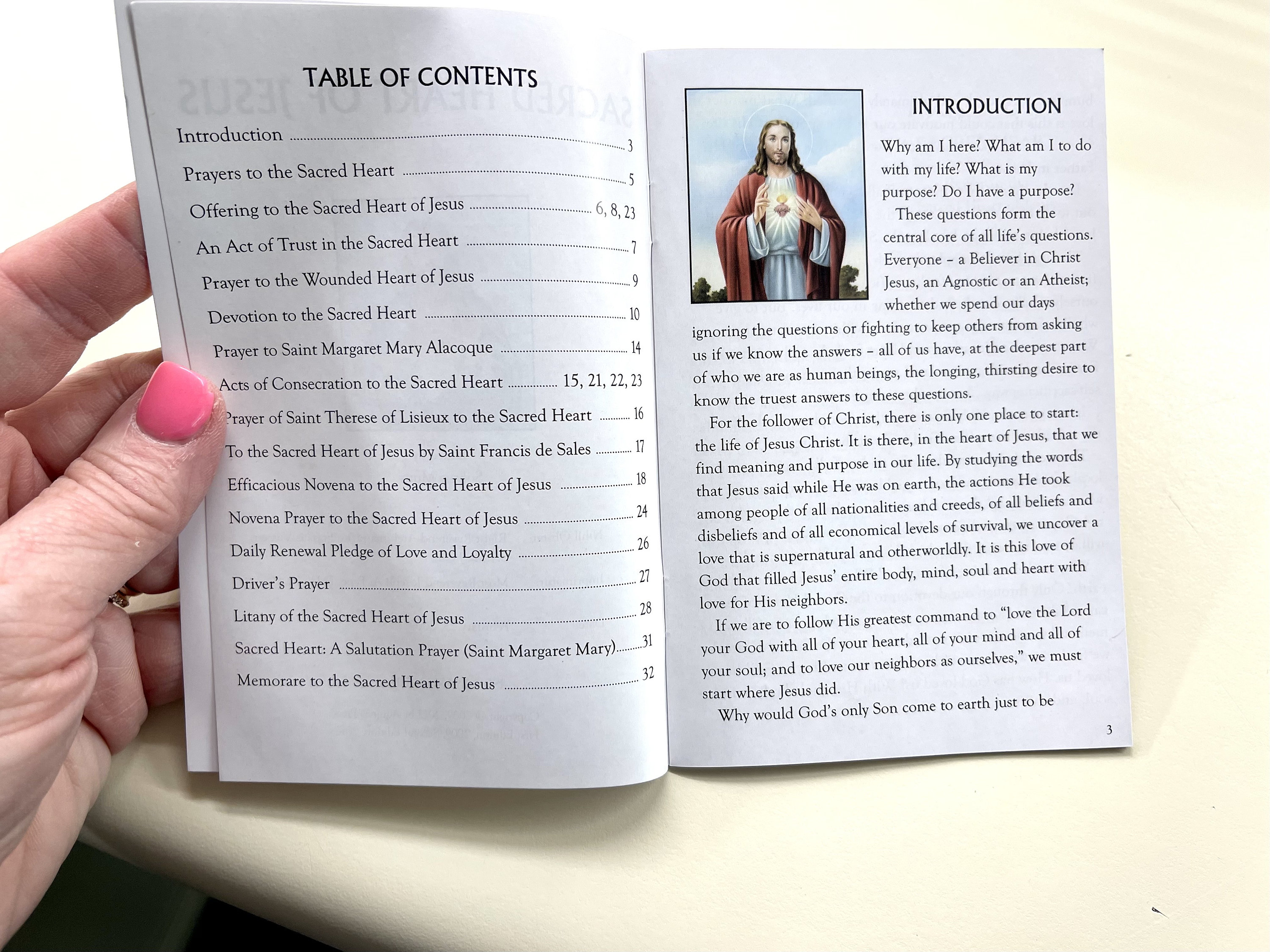 Sacred Heart Prayer Booklet Catholic Gift, Catholic Mom Gift, Catholic ...