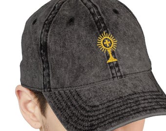 Vintage Embroidered Cap - Casual Style for Everyday Wear, Perfect Gift for Friends, Outdoor Activities, Catholic hat, Catholic gift for him