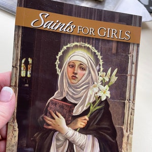 Saints for Girls Book with Full Color pictures and Stories about saints for children | Catholic Book Catholic gift | Catholic kid