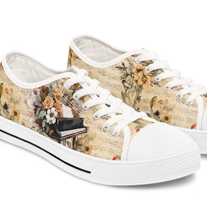 Music Lover Sneakers, Shoes for women, Music teacher gift, gift for her, Piano Teacher gift, Piano shoes, Music teacher clothing, chorus