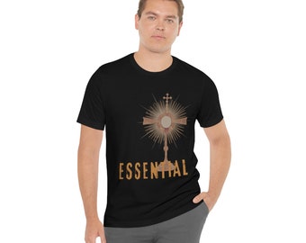 ESSENTIAL Eucharist Tee Men's Catholic T-shirt Religious Shirt Catholic Shirt Unisex Jersey Short Sleeve Tee
