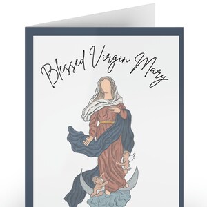 Marian Catholic Gift Notecards | Catholic Notecard Stationary |Catholic gift for Women | Catholic mom | Catholic Stationary | RCIA