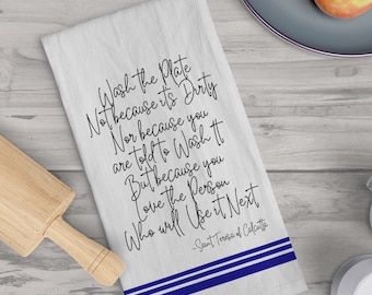 Katholisches Geschirrtuch, Heilige Mutter Teresa, Teller waschen, Katholisches Küchentuch, Katholisches Geschenk Mutter Katholisches Dekor, Katholische Geschenk Frauen
