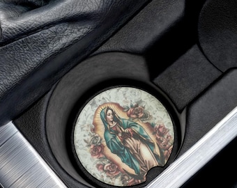 Posavasos de la Virgen de Guadalupe, regalo cristiano para madre, regalo católico para mujer, regalo católico para sacerdote, regalo católico para hermana