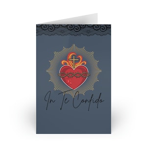 Notas del Sagrado Corazón de Jesús, Notas Católicas, Papelería Católica, Regalo Católico Mujeres, Mamá Católica, Madre Católica, Día de la Madre